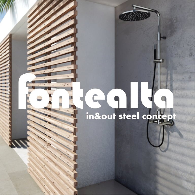 <h3>FONTEALTA</h3><br>Vrtni tuševi za vanjsku upotrebu vrhunskih oblika izrađeni od najboljih materijala